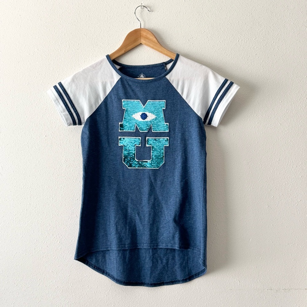Disneyland Monsters University Blue and White Kids T-Shirt